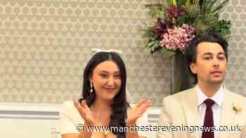 Bride speaks of 'crazy' moment Prime Minister leaves her message on wedding day