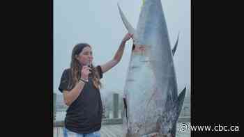 'I didn't think I could do it': A 13-year-old N.S. girl fought a 711-pound tuna and won