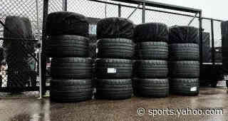 Cup Series race at New Hampshire begins on wet-weather tires