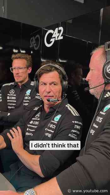 The Boss had plenty of admiration for George's effort 👌 #f1 #mercedesf1 #totowolff