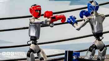Robot boxing, football and sprinting at World Humanoid Games