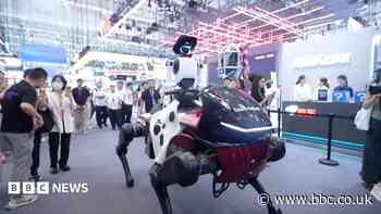 Robot horse and rider steal the spotlight at Chinese conference
