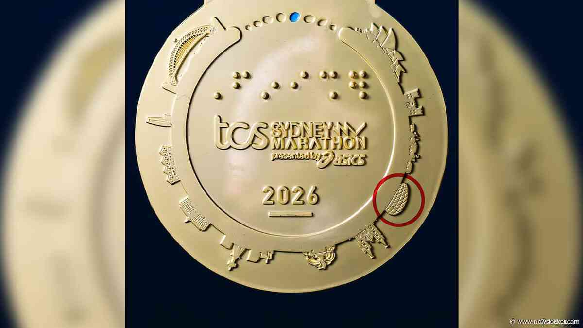 Stadion van M&uuml;nchen staat op medaille van Marathon Sydney: 'Ongelukkig foutje'