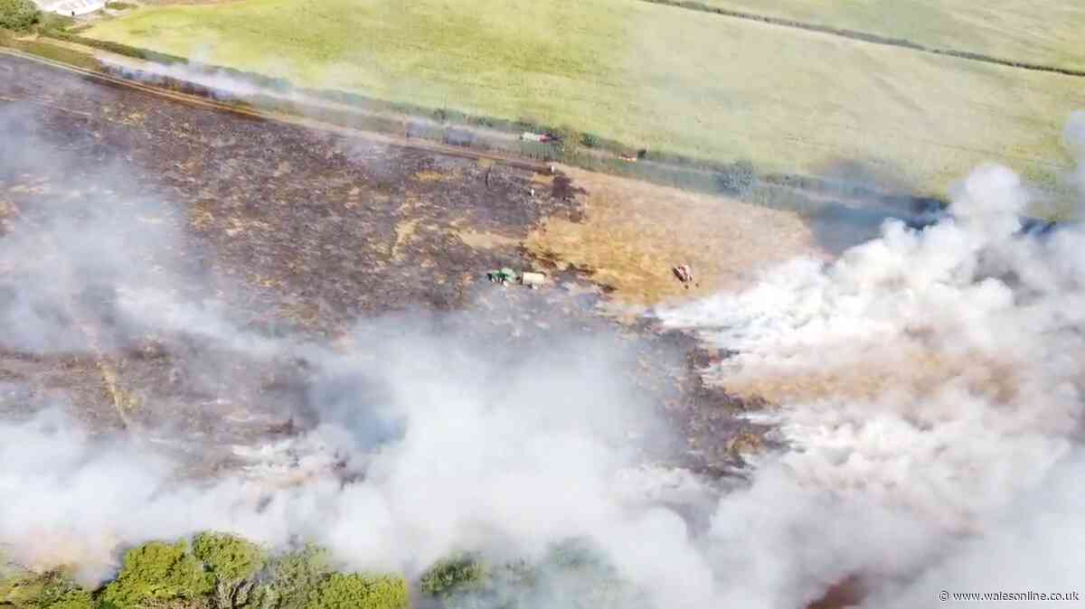 Wales hit by several wildfires across the nation