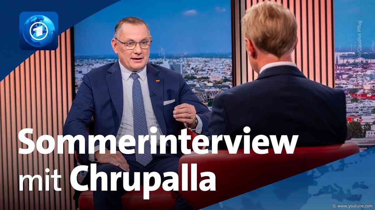 ARD-Sommerinterview mit Tino Chrupalla