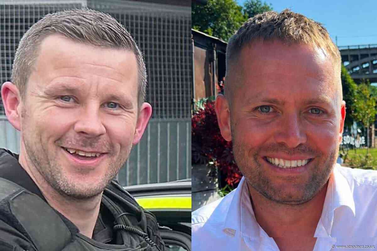 Two officers among seven killed in wrong-way A66 crash were heroes, families say