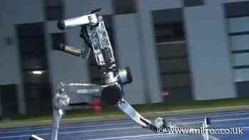 Incredible moment robot smashes Usain Bolt's 100-metre record of 9.58 seconds