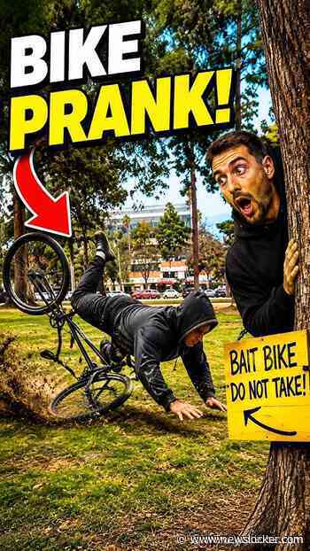 Bait Bike Prank Gone Wrong 😂 #pranks #funny #viral