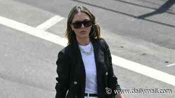 Bettina Trump looks fashionable as she attends Freedom 250 Grand Prix in chic blazer and high-waisted shorts