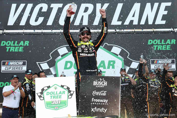 Ryan Blaney holds off Bubba Wallace to win NASCAR race at New Hampshire