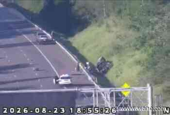 Northbound lanes of I-69 shut down due to crash