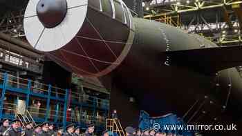 Huge 10,000 ton Russia submarine built for carrying 'doomsday weapons' leaves port