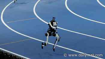 Humanoid robot shatters 400m record by nearly FIVE SECONDS... a day after Usain Bolt's 100m time was smashed at the World Humanoid Robot Games in Beijing