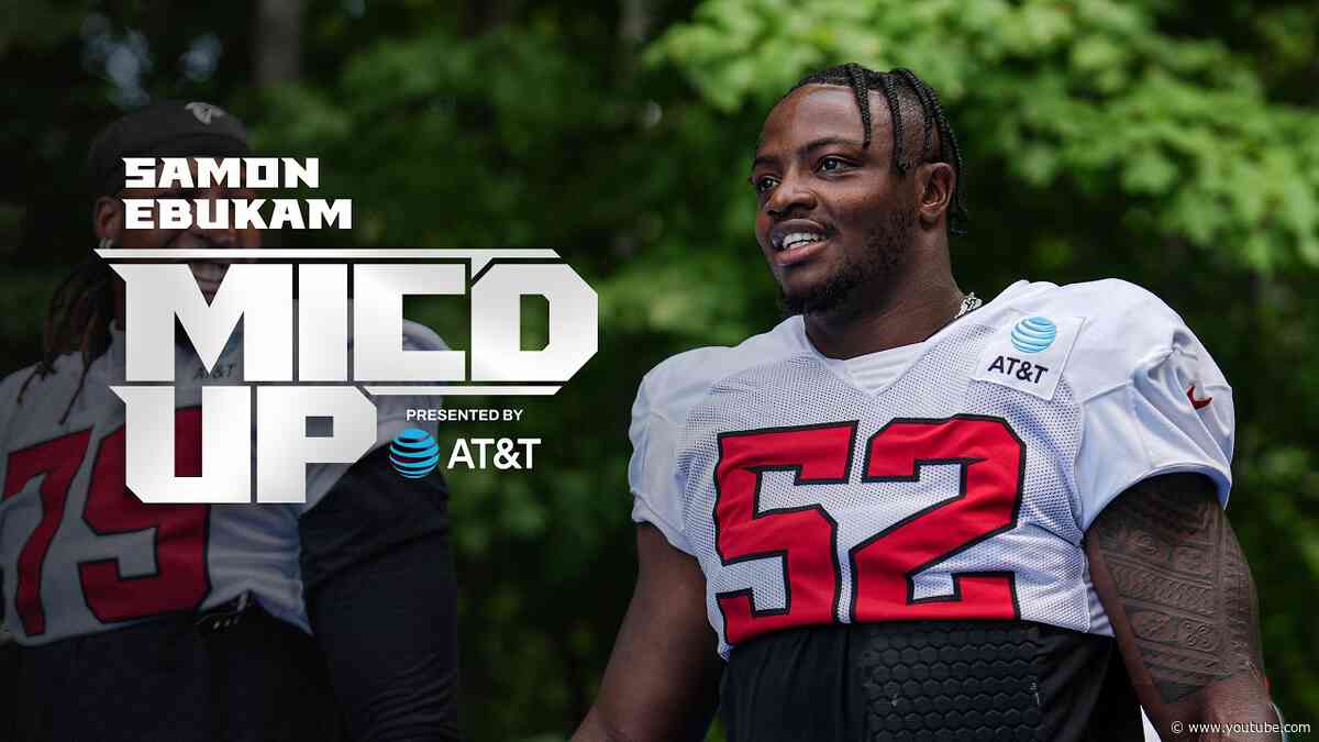 Samson Ebukam Mic'd Up for Joint Practice at AT&T Training Camp | Atlanta Falcons | NFL
