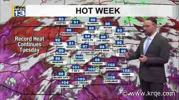 Record heat continues for large parts of New Mexico this week