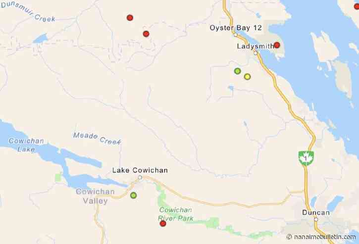 Severe lightning storm sparks wildfires in Cowichan