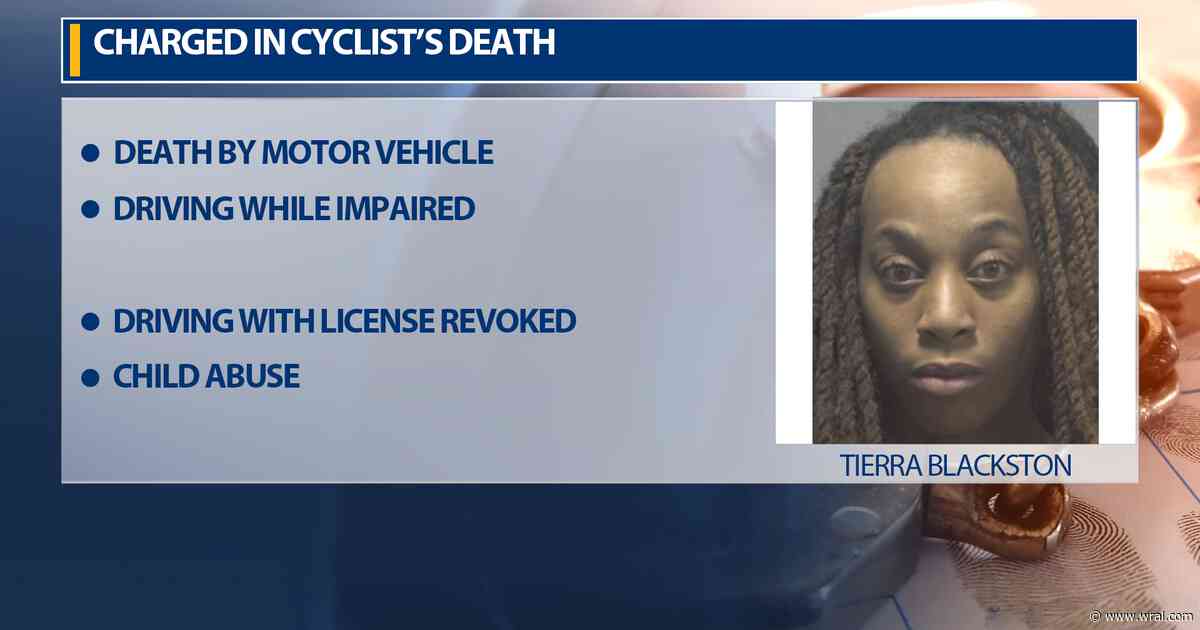Police: Raleigh woman was driving impaired with children in car when she hit and killed biker
