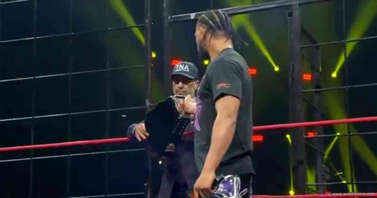 Watch: Leon Slater Relinquishes X Division Title At TNA Lockdown