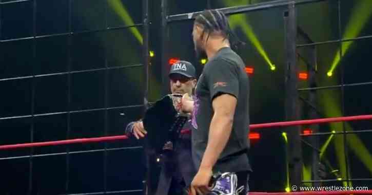 Watch: Leon Slater Relinquishes X Division Title At TNA Lockdown
