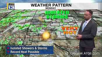 Hotter and drier weather move into New Mexico this week