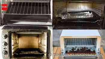 How to remove baked-on grease from a toaster oven without using harsh chemicals