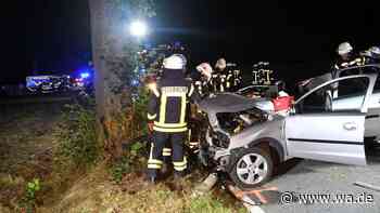 Rettungshubschrauber nach Unfall alarmiert – 20-Jährige kracht vor Baum