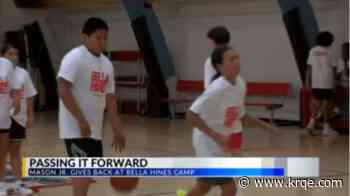 Bella Hines returns home to host first basketball camp for young athletes