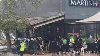 Woman dead after car ploughs through cafe outdoor seating