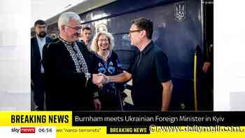 Andy Burnham arrives in Kyiv for first foreign visit as he hands over top secret Storm Shadow missile plans