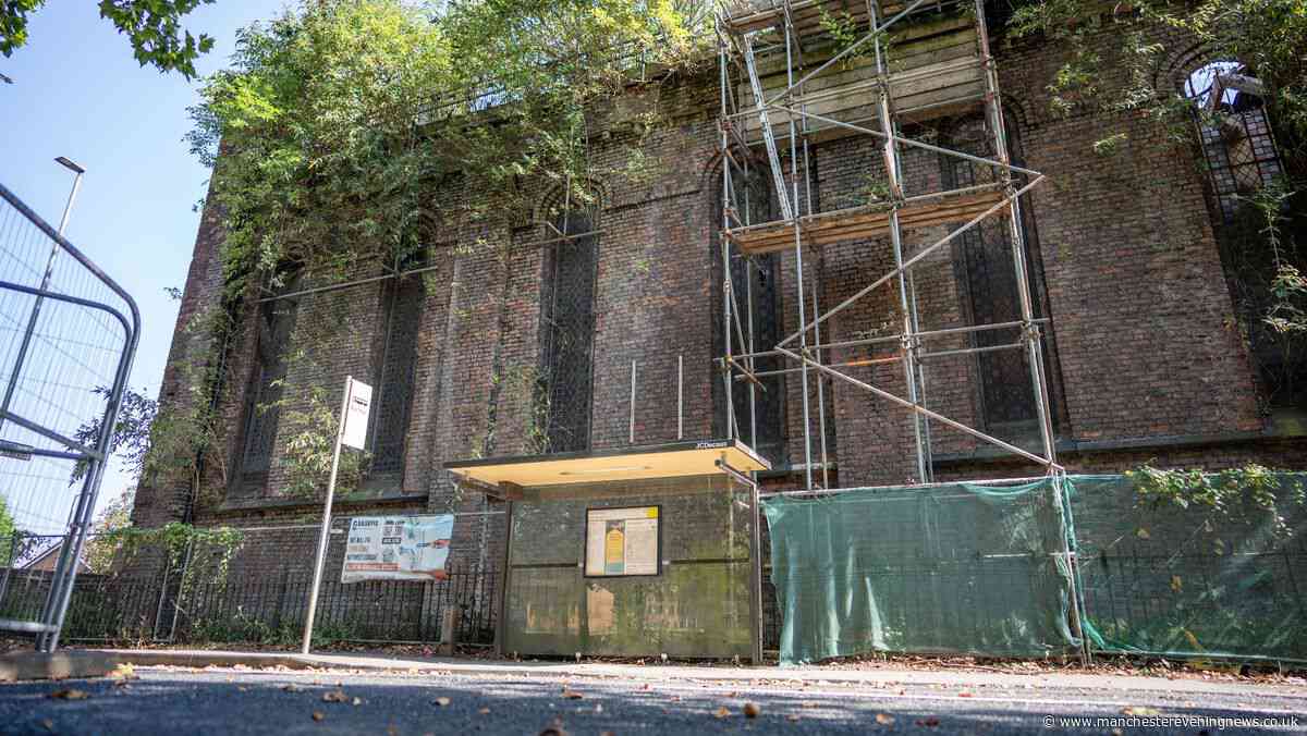 Main road in Ancoats closed after 'structural failure' at derelict church