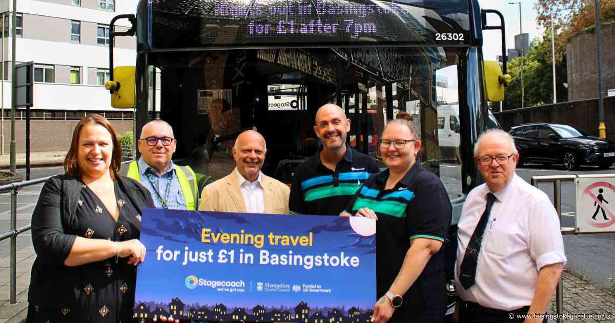 Stagecoach South: &pound;1 evening bus fares in Basingstoke