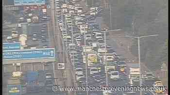 M60 LIVE as all traffic stopped on stretch of motorway amid crash