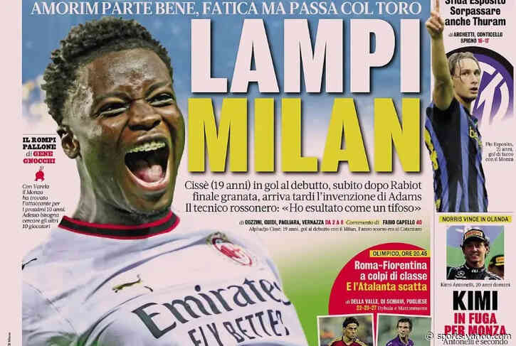 Today’s Papers – Milan’s flashes, Spalletti slaps Kolo Muani
