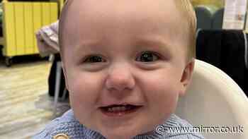 Baby's devastating diagnosis after mum spots 'white glow' in his eye