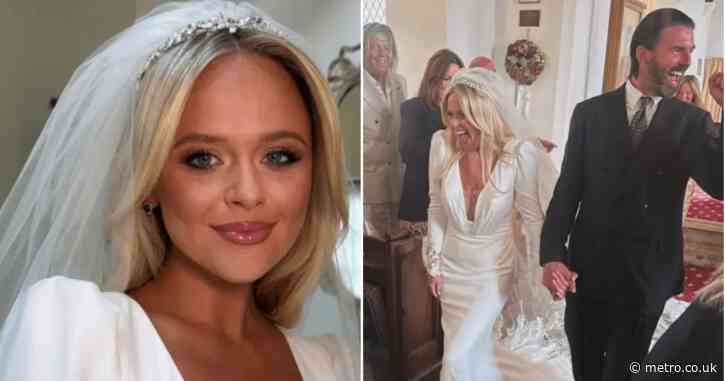 Emily Atack kisses new husband Alistair Garner after ‘perfect’ intimate wedding