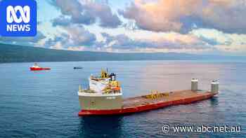 Specialist ship arrives to cart SpaceX rocket from Christmas Island