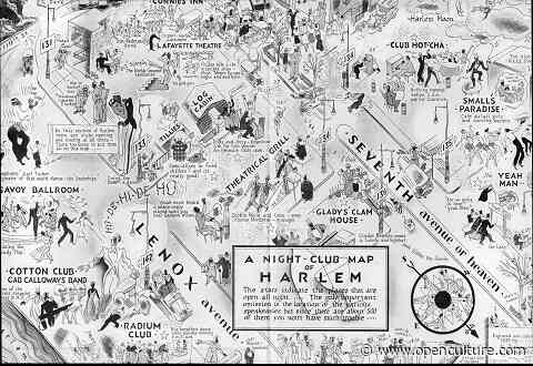 A 1932 Illustrated Map of Harlem’s Night Clubs: From the Cotton Club to the Savoy Ballroom