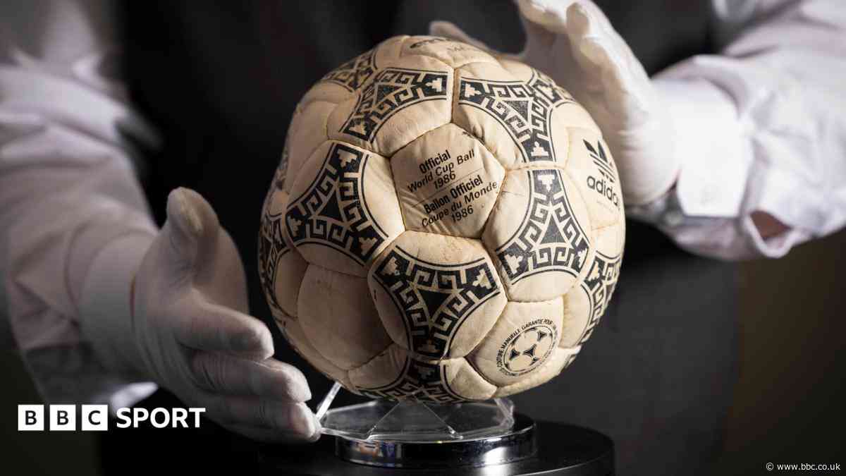 Maradona's 'Hand of God' ball sells for £2.5m