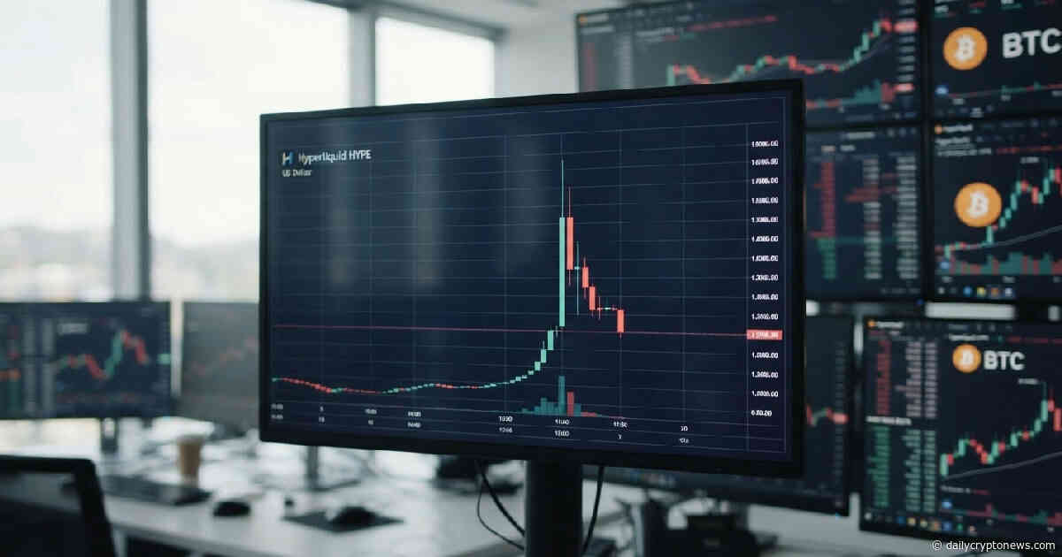 Hyperliquid HYPE dips 3% after reaching ATH, $70 billion weekly volume underscores resilience