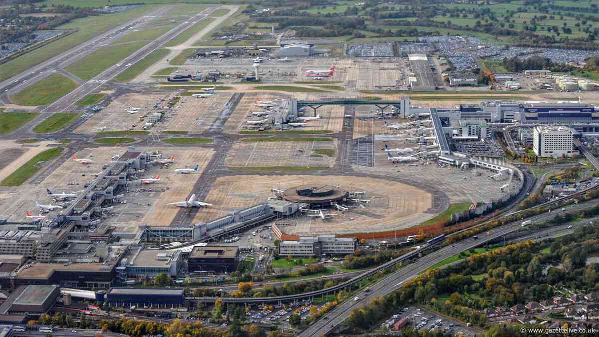 Fire rips through holiday parking site used by Gatwick Airport passengers as cars destroyed