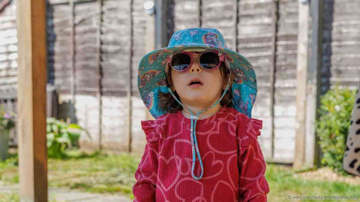 Girl, two, with incurable condition can finally play at home without the curtains closed