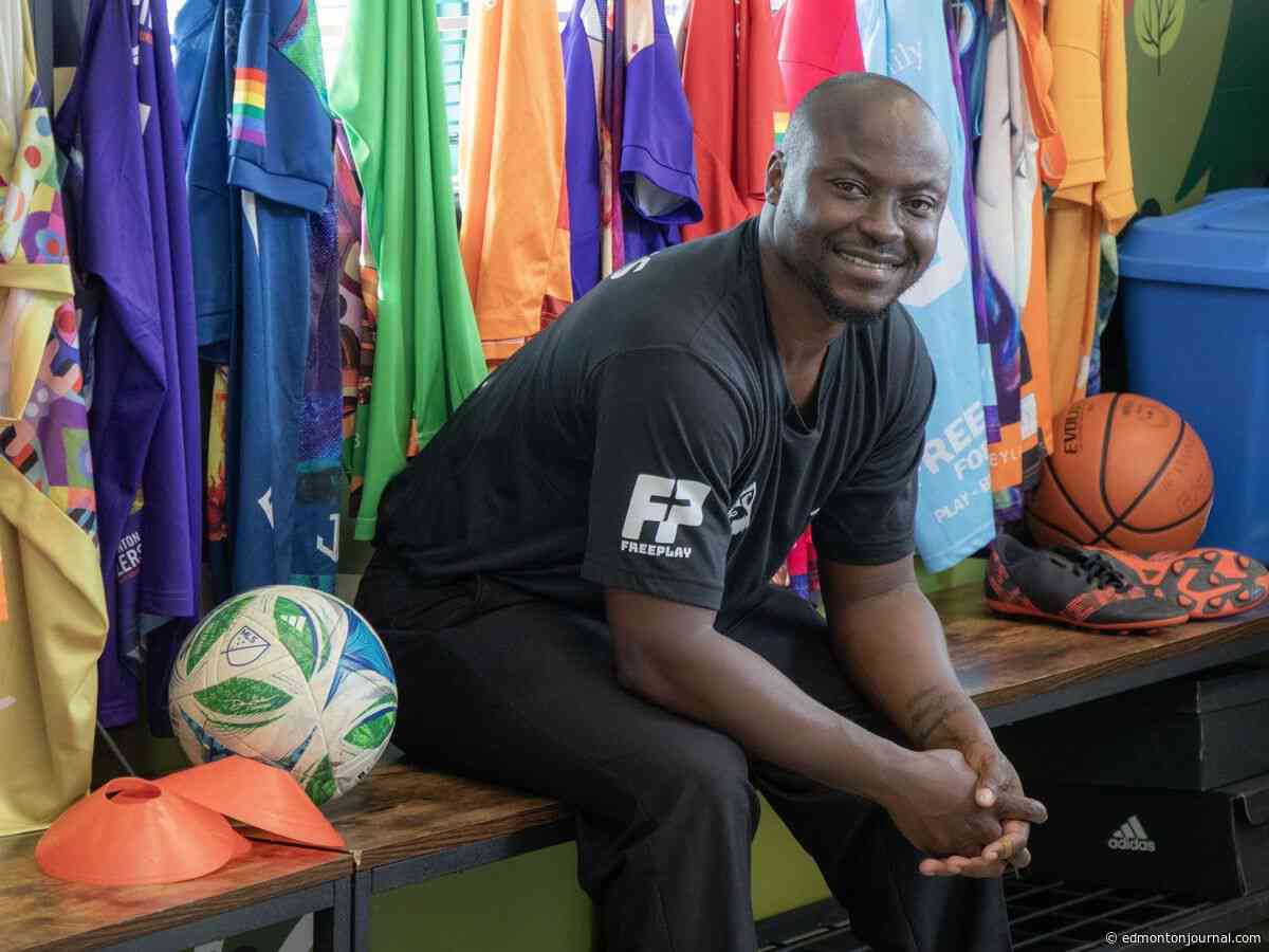 From European soccer to a Ghanaian avocado farm, soccer star returns to Edmonton so he can mentor kids