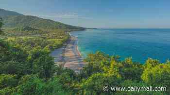 British father is swept away to his death with wife and three children rescued after they were caught in rip current while swimming on paradise island of Lombok