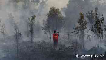 Heftige Waldbrände in Indonesien: Wie ein Jugendlicher als Superman die Flammen bekämpft