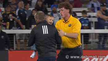 Bizarre moment MLS game is halted after a BABY escapes onto the field