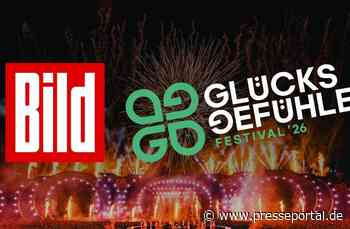 GLÜCKSGEFÜHLE live bei BILD / BILD überträgt am 4. und 5. September erstmals Highlights vom GLÜCKSGEFÜHLE Festival auf BILD.de