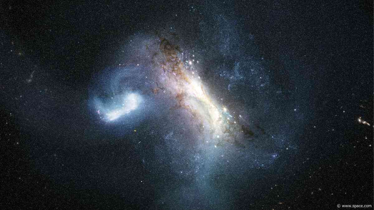 The earliest galaxy 'swallowed' by the cannibal Milky Way left a scar at its heart