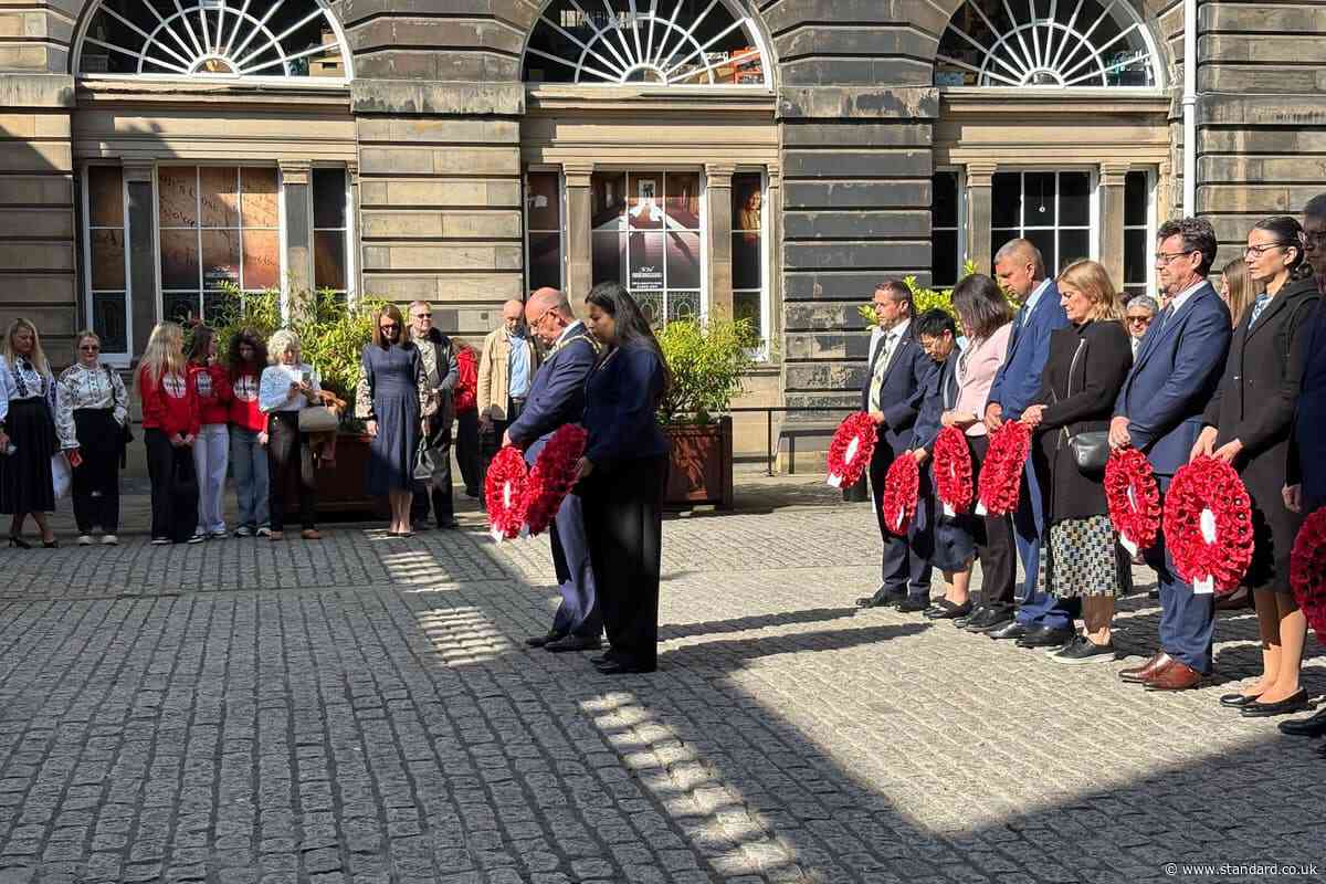 Ukrainians remember those lost in ‘cruel’ war at Independence Day event