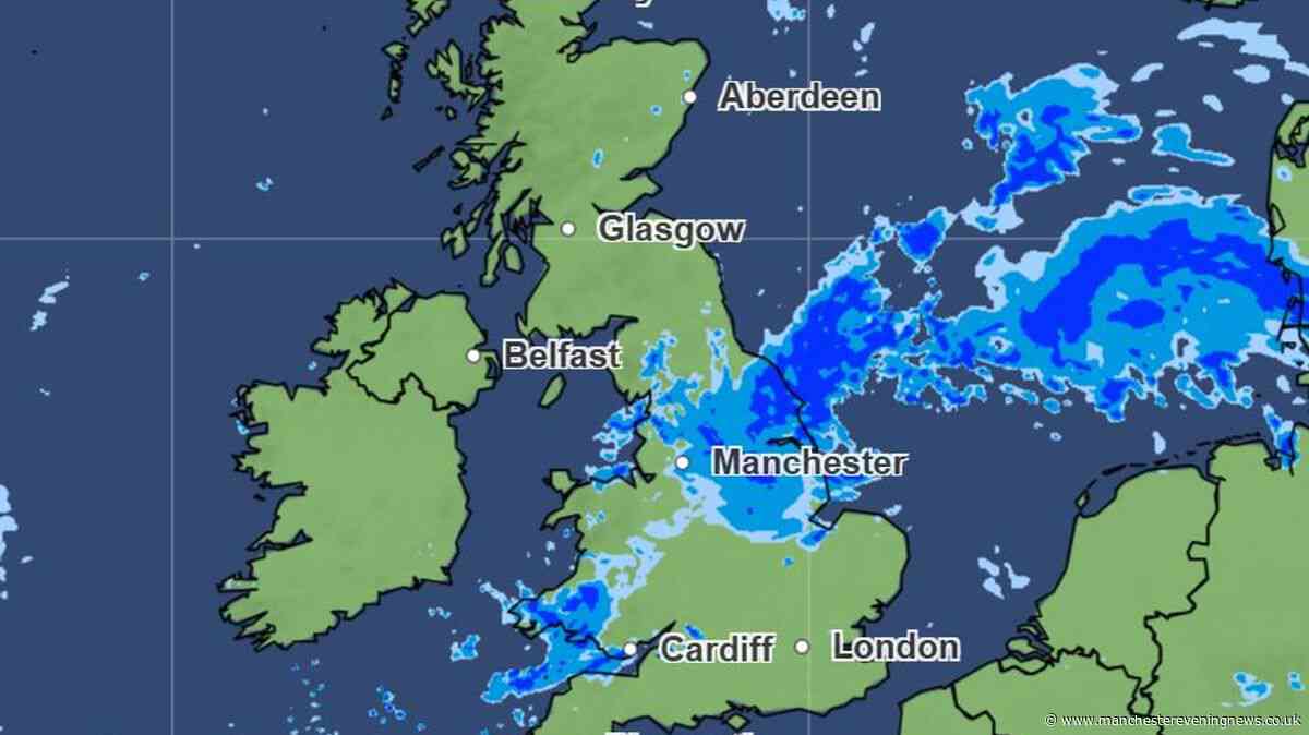 Met Office maps show exact date Greater Manchester could be hit with 'heavy downpours and thunderstorms'