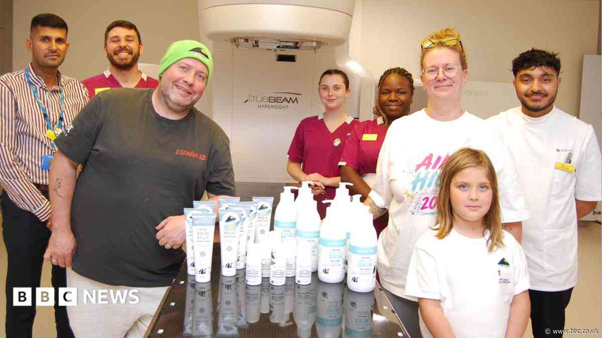 Radiotherapy patient donates skincare to hospital
